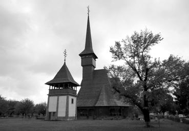 Iconographie - Buzau - Près de Buzeau une église en bois