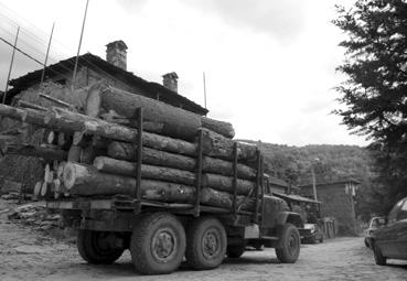 Iconographie - Kovaceciva - Transport de grûmes de bois