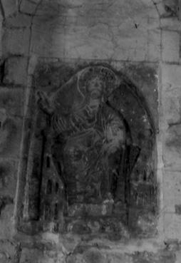Iconographie - L'église Sainte-Radegonde - Fresque dans l'entrée