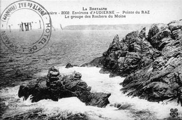 Iconographie - Pointe du Raz,le groupe des rochers du Moine