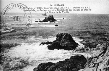 Iconographie - Pointe du Raz, le Gorleix, le Golgreiz, le Gorbella, le phare de la Vieille