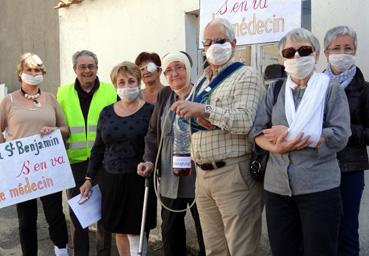 Iconographie - Dernier jour d'exercice du docteur Philippe Côme - Ses amis