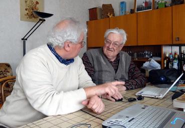 Iconographie - Rencontre de Georges Delarue et Jean-Pierre Bertrand