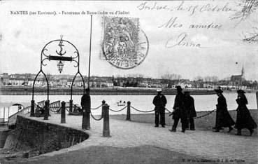 Iconographie - Nantes (ses environs) - Panorama de Basse-Indre vu d'Indret