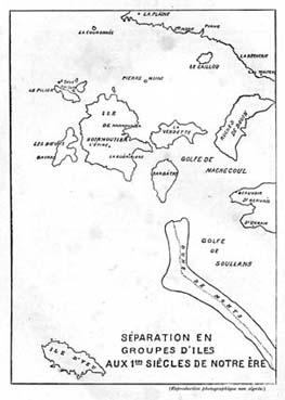 Iconographie - Séparation en groupes d'îles aux premiers siècle de notre ère