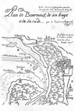 Iconographie - Plan de Bourgneuf, de sa Baye et de sa rade, en 1695