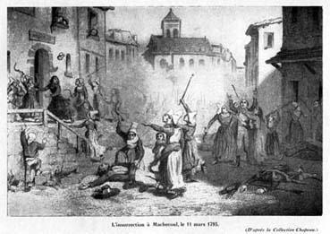 Iconographie - L'insurrection à Machecoul, le 11 mars 1793