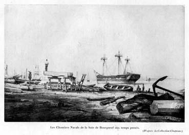 Iconographie - Les chantiers navals de la baie de Bourgneuf aux temps passés