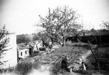 Iconographie - Vue d'un jardin au Vieux-Four