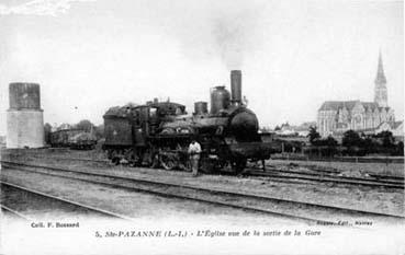 Iconographie - L'église vue de la sortie de la gare