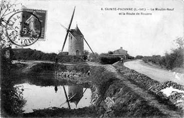 Iconographie - Le Moulin-Neuf et la route de Rouans