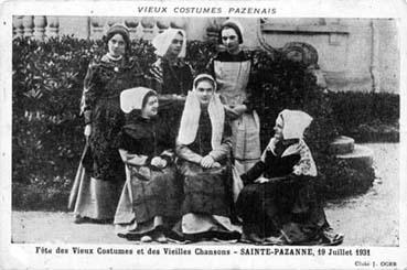 Iconographie - Vieux costumes pazenais