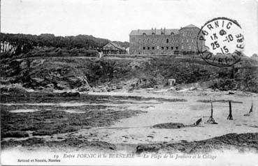 Iconographie - Entre Pornic et La Bernerie - La plage de la Joselière et le collège