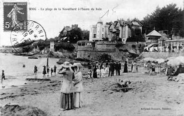 Iconographie - La plage de la Noveillard à l'heure du bain