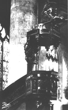 Iconographie - La chaire de l'église Notre Dame