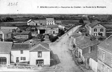 Iconographie - Vue prise du clocher - La route de la Montagne