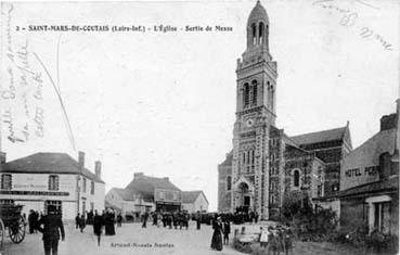 Iconographie - L'église - Sortie de messe