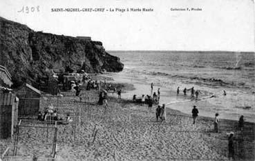 Iconographie - La plage à marée haute