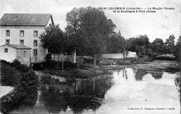 Iconographie - Le moulin Péneau et la Boulogne à Pont James