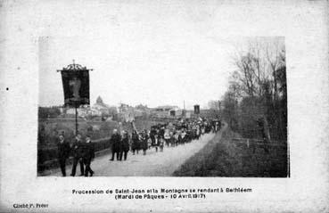 Iconographie - Procession de Saint-Jean et la Montagne se rendant à Bethléem