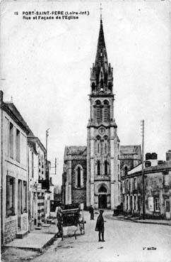 Iconographie - Rue et façade de l'église