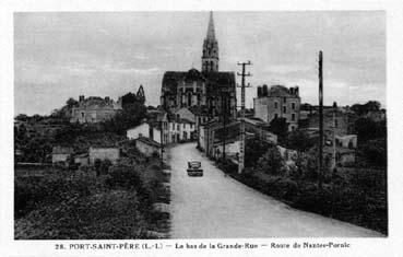 Iconographie - Le bas de la Grande Rue - Route de Nantes-Pornic