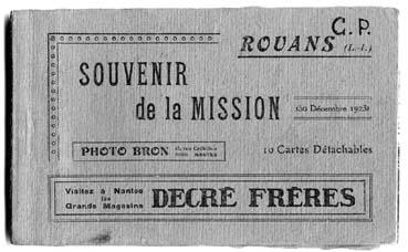 Iconographie - Couverture du carnet "Souvenir de la Mission"