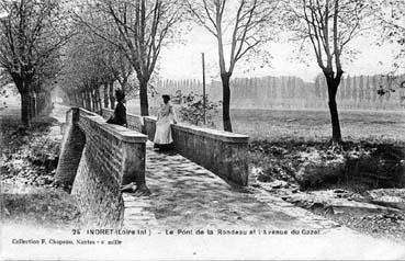 Iconographie - Indret - Le pont de la Rondeau et l'avenue du Gazet
