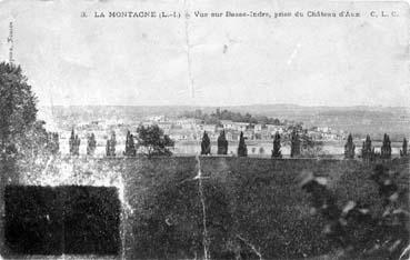 Iconographie - Vue sur Basse-Indre, prise du Château d'Aux