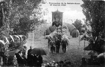 Iconographie - Procession de la Sainte-Anne 26 juillet 1930