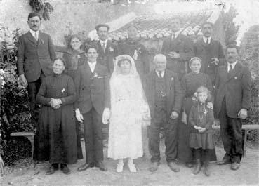 Iconographie - Mariage de Mathurin Boucard et Angèle Pellerin à La Gouyère