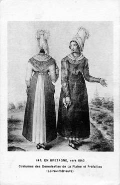 Iconographie - Costumes des Demoiselles de la Plaine et Préfailles
