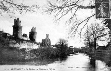 Iconographie - La rivière, le château et l'église