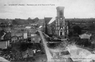 Iconographie - Panorama pris de la tour et de l'église