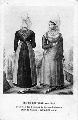 Iconographie - Costumes des femmes du Loroux-Bottereau