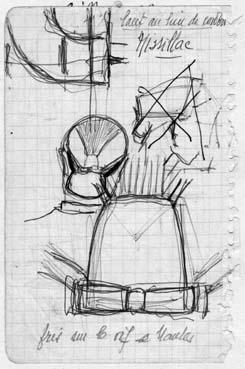 Iconographie - Croquis de la coiffe de Missillac