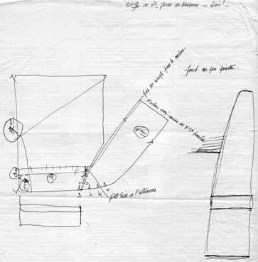 Iconographie - Croquis de la "câline" de deuil de St-Jean-de-Boiseau