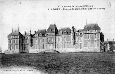 Iconographie - Château de Clermont (façade sur la Loire)