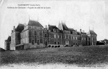 Iconographie - Château de Clermont (façade du côté de la Loire)