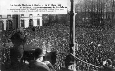 Iconographie - La journée diocésaine à Nantes - le 1er mars 1925
