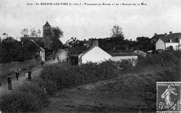 Iconographie - Panorama du Bourg et de l'Avenue de la Mer