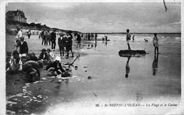 Iconographie - St-Brévin-l'Océan - La plage et le Casino