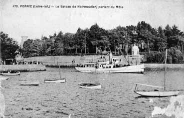 Iconographie - Le bateau de Noirmoutier, partant du môle
