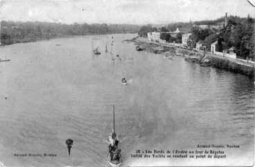 Iconographie - Les bords de l'Erdre un jour de régates