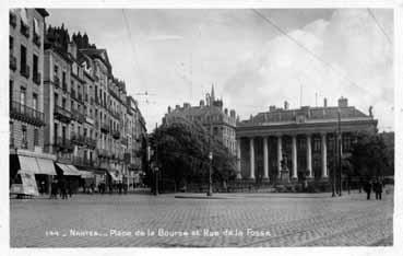 Iconographie - Place de la Bourse et rue de la Fosse