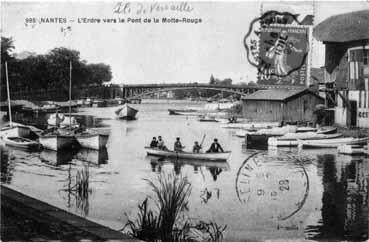 Iconographie - L'Erdre vers le pont de la Motte-Rouge