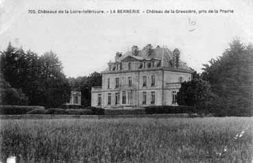 Iconographie - Château de la Gressière, pris de la Prairie