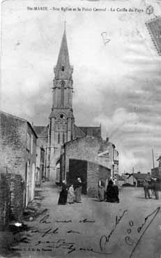 Iconographie - Son église et le point central - La coiffe du pays