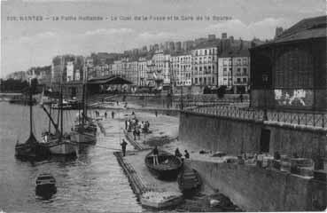 Iconographie - La Petite-Hollande - Le quai de la Fosse et la gare de la Bourse
