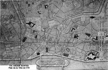 Iconographie - Ancien Nantes - Plan de la ville en 1795